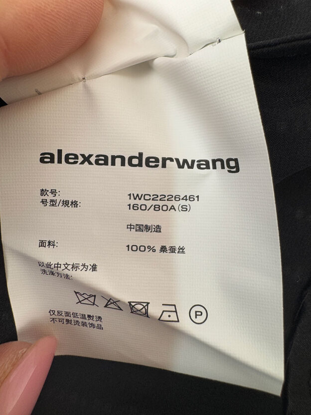 Pre-Owned Alexander Wang Black & Silver Shirt Dress Size S - Image 5