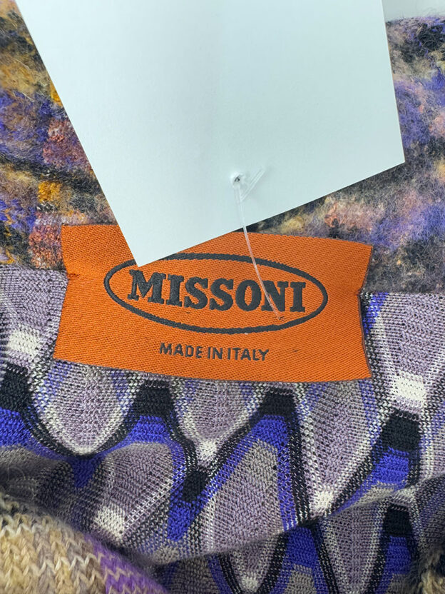 Missoni Multicoloured Wool & Mohair Poncho One Size - Image 3