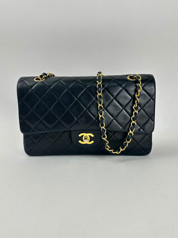 Pre-Owned Chanel Double Flap Classic Medium Handbag Boxed