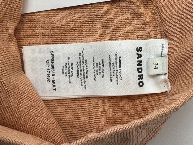 Pre-Owned Sandro Nude & Pink Shorts Size 34 (UK 6) - Image 3