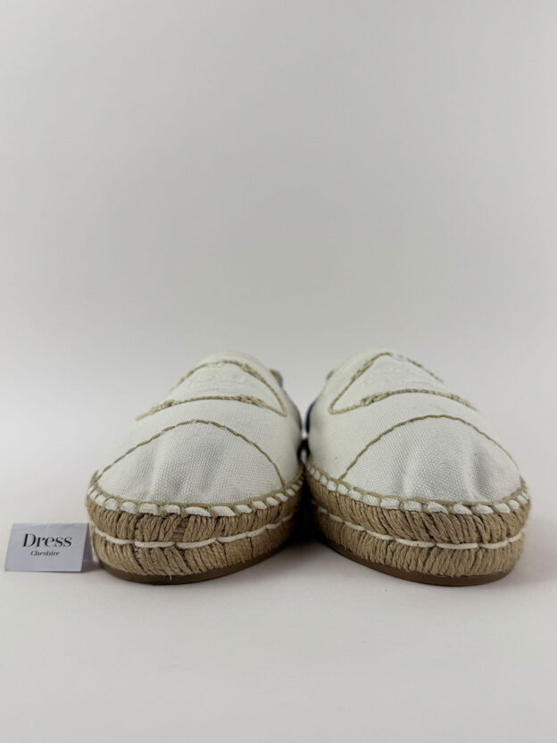 Pre-Owned Prada Denim Espadrilles Size 41 (UK 7.5) - Image 2