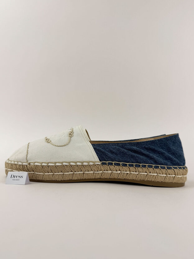 Pre-Owned Prada Denim Espadrilles Size 41 (UK 7.5) - Image 3