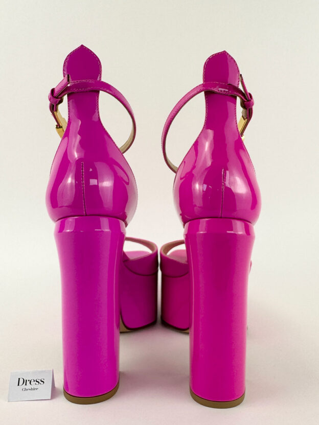 Valentino Garavani Fuchsia Platform Open Toe Heels Size 36 (UK 3) - Image 5