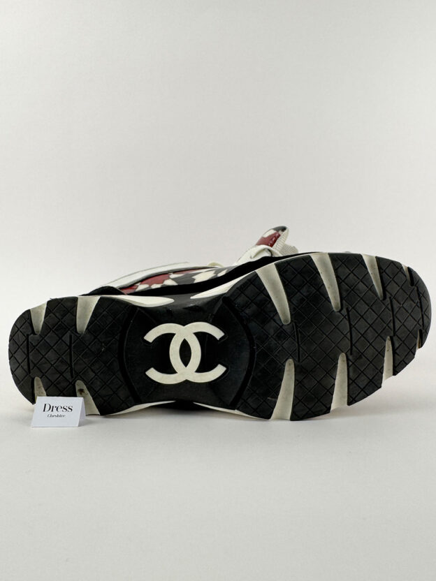 Chanel Multicolor Leather Suede Trainers Size 40 (UK 7) - Image 5