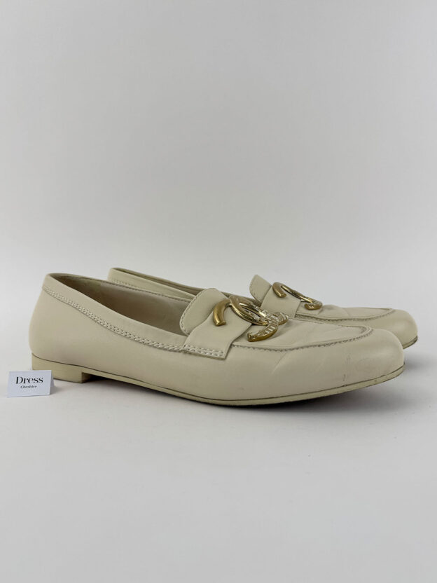 Chanel Cream Loafers Size 41.5 (UK 8.5)