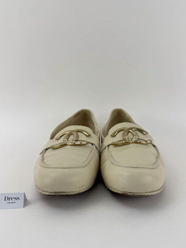 Chanel Cream Loafers Size 41.5 (UK 8.5) - Image 2