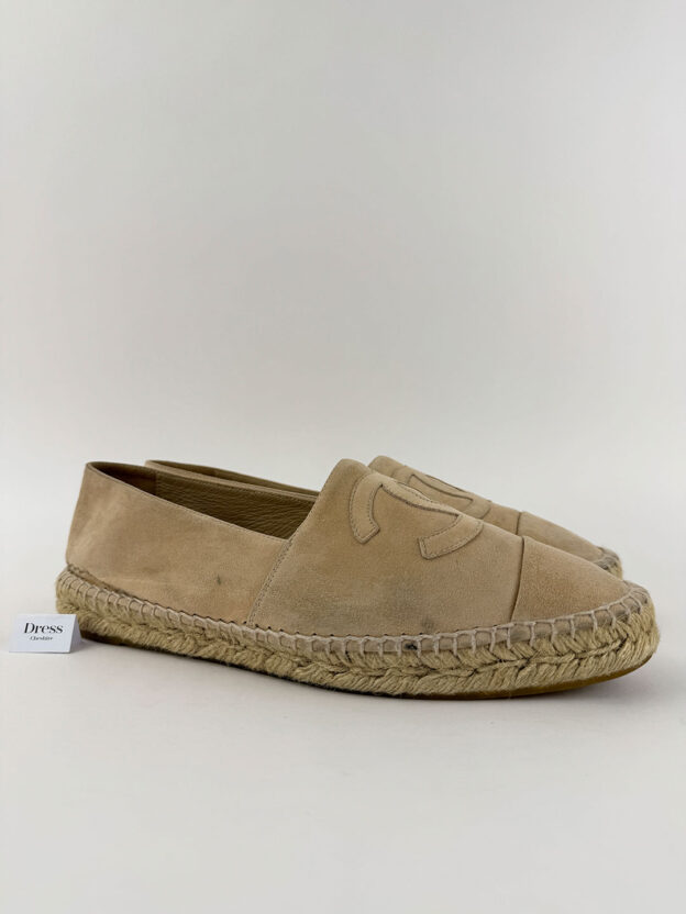 Chanel Beige Suede Espadrilles Size 41 (UK 8)