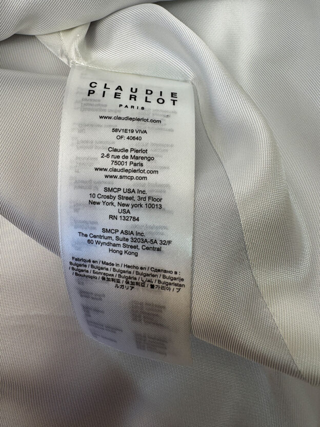 Claudie Pierlot Lilac Jacket Pearl Buttons Size 38 (UK 10) - Image 5