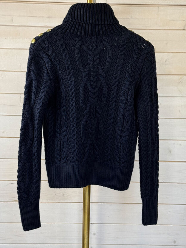 Pre-Owned Holland Cooper Belgravia Navy Cable Knit Size XS - Image 2