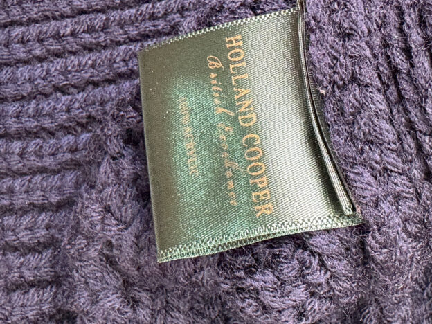 Pre-Owned Holland Cooper Belgravia Navy Cable Knit Size XS - Image 5
