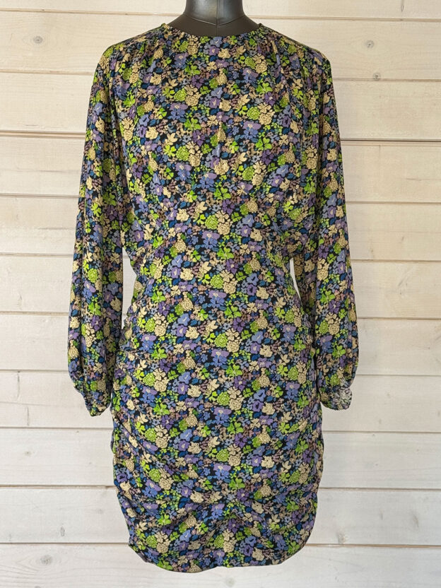 Pre-Owned Maje Purple, Blue & Green Floral Dress Size 38 (UK 10)