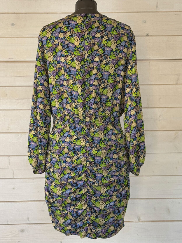 Pre-Owned Maje Purple, Blue & Green Floral Dress Size 38 (UK 10) - Image 2