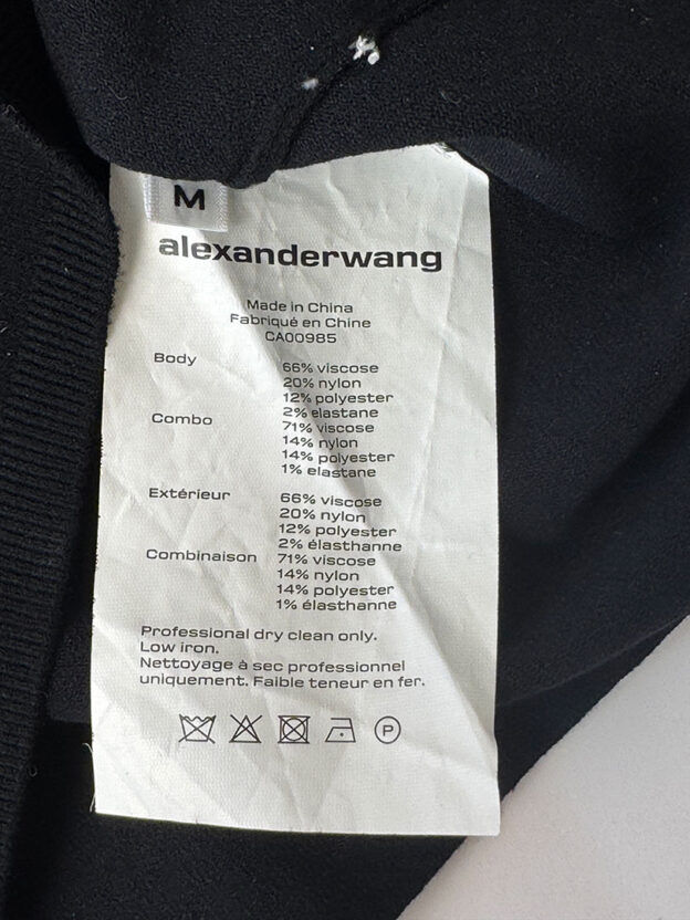 T by Alexander Wang Black Long Sleeve Top Size M - Image 5