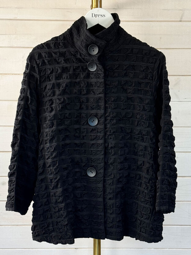 Pre-Owned Joseph Ribkoff Black Crepe Jacket UK 8