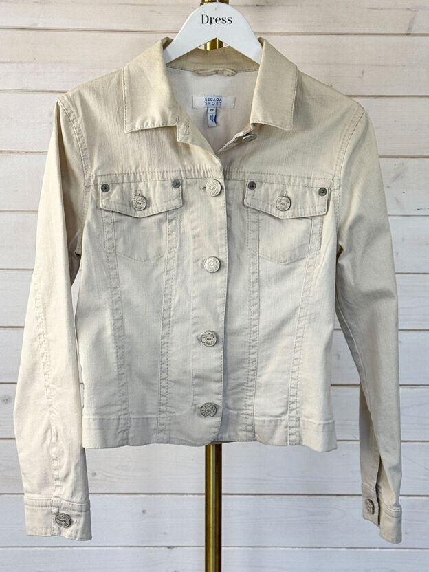 Escada Sport Beige Denim Jacket Size 36