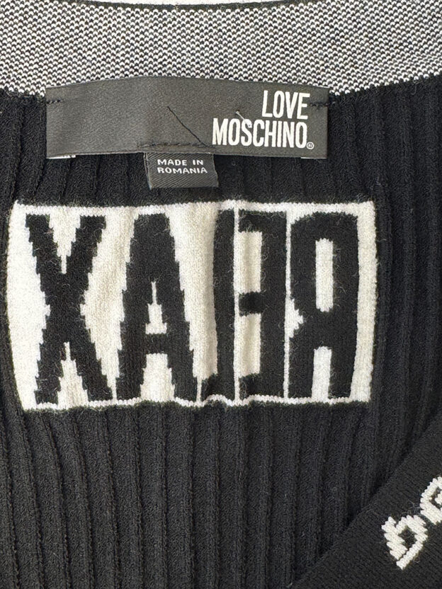 Love Moshcino Relax Black Knit Size US 8 (UK 12) - Image 6