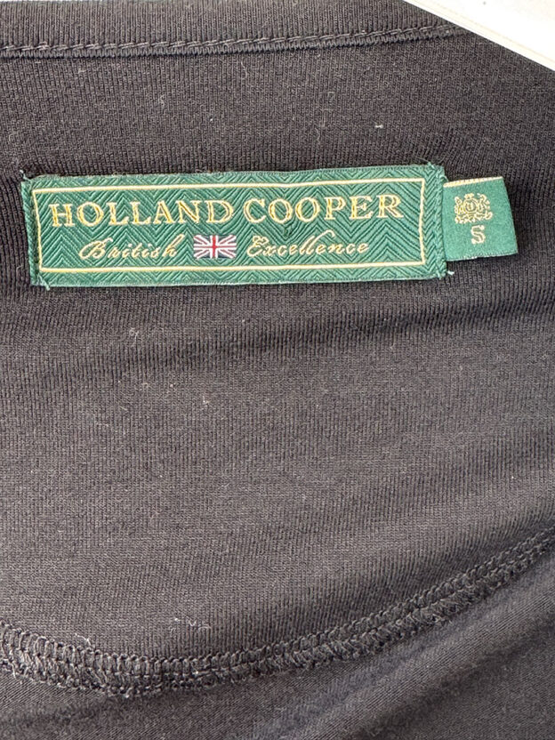 Holland Cooper Long Sleeve Black T-shirt Size S - Image 6