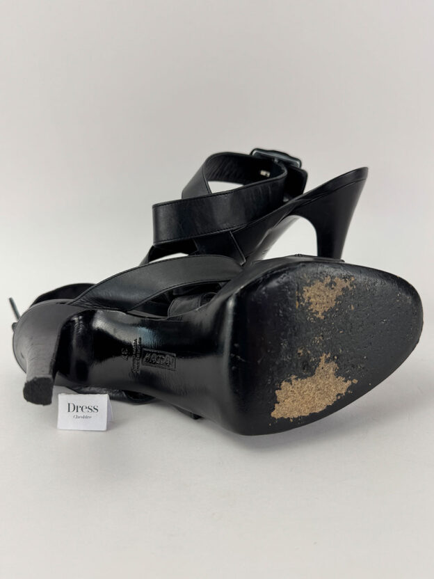 Mark Cain Black Strap Heels Size 37 (UK 4) - Image 5