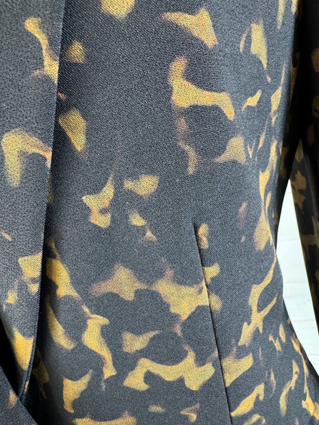 Pre-Owned Theory Black & Tan Blazer Size US 2 (UK 6) - Image 2