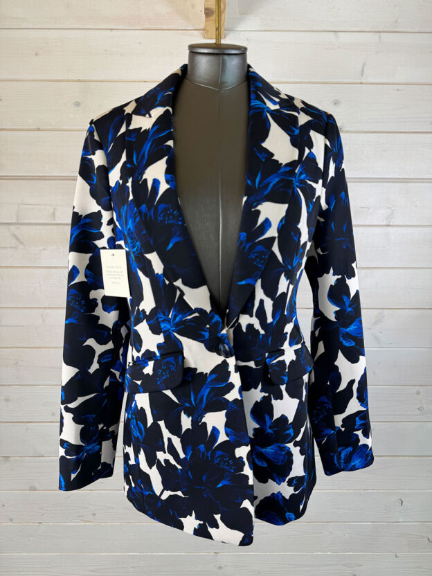 Pre-Owned Phase Eight Navy & Blue Floral Jacket Size UK 6
