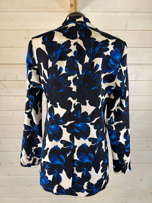 Pre-Owned Phase Eight Navy & Blue Floral Jacket Size UK 6 - Image 3