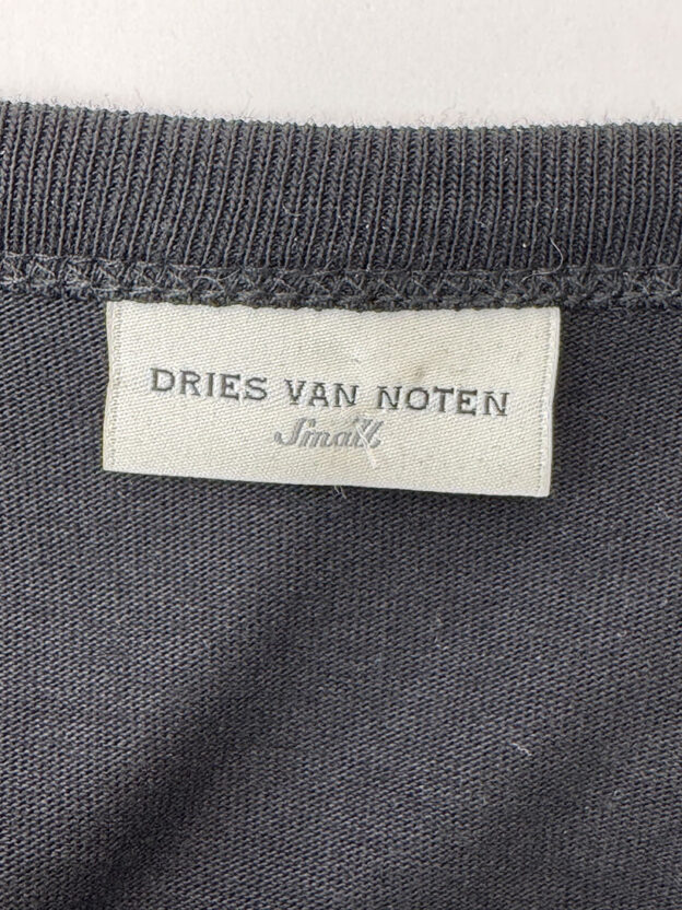 Pre-Owned Dries Van Noten Black Tassel Top Size S - Image 3
