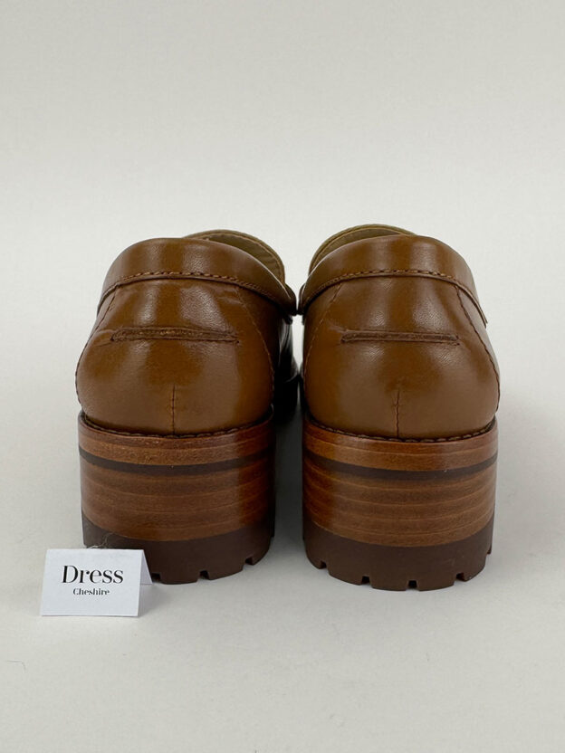 Ralph Lauren Tan Leather Loafers Size 36.5 (UK 3.5) - Image 4