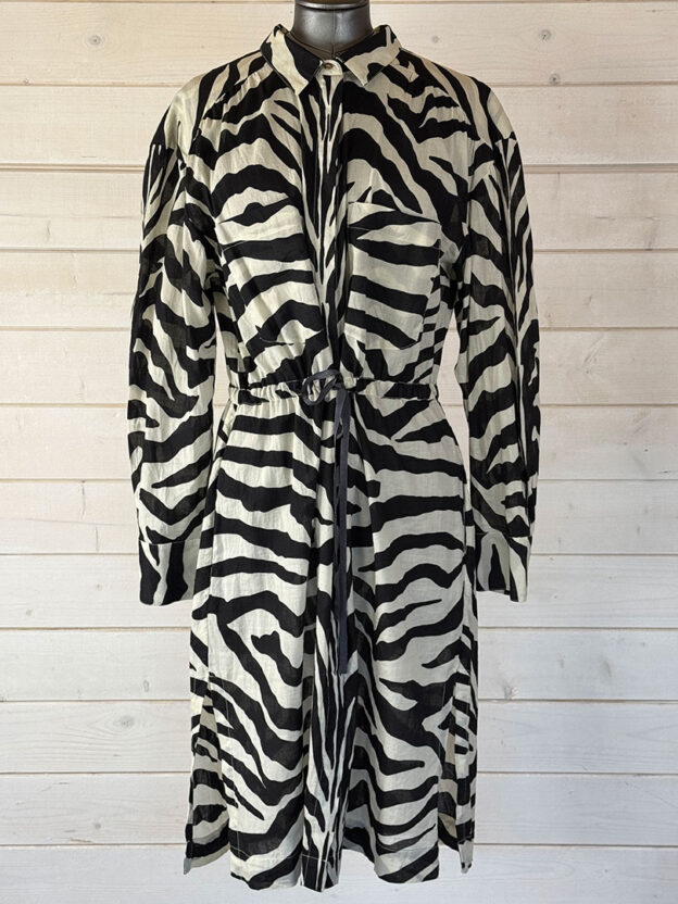 Pre-Owned Day Birger Et Mikkelsen Zebra Dress 100% Cotton Size S