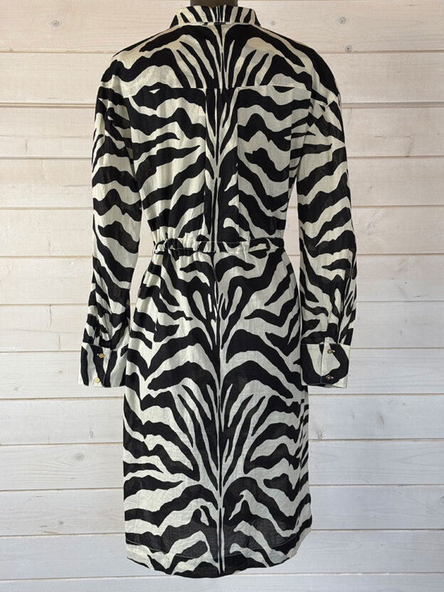 Pre-Owned Day Birger Et Mikkelsen Zebra Dress 100% Cotton Size S - Image 2