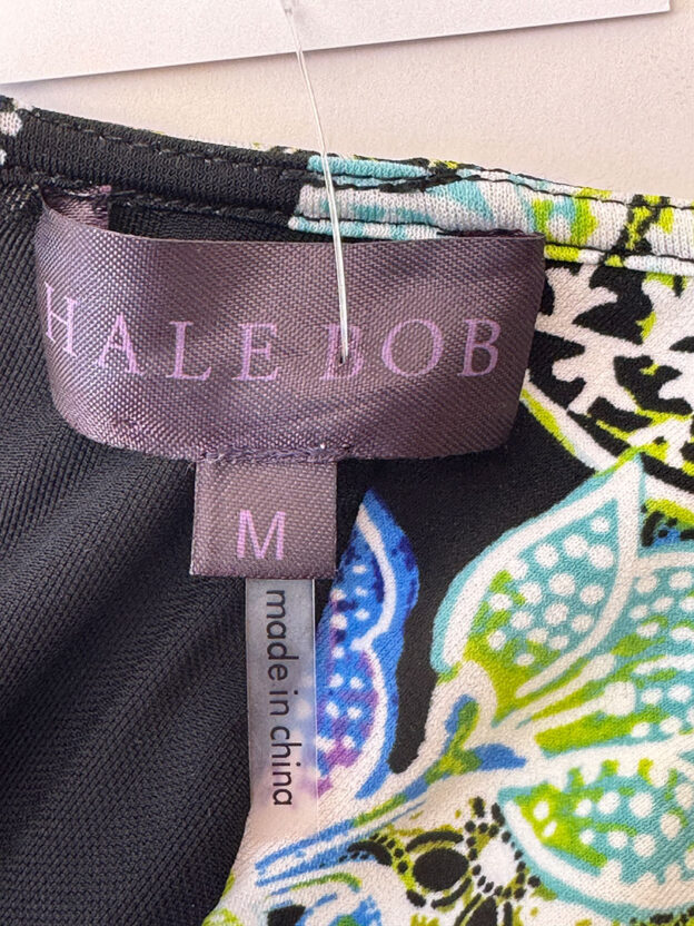 Hale Bob Lime Green, Blue & Black Dress Size M - Image 3