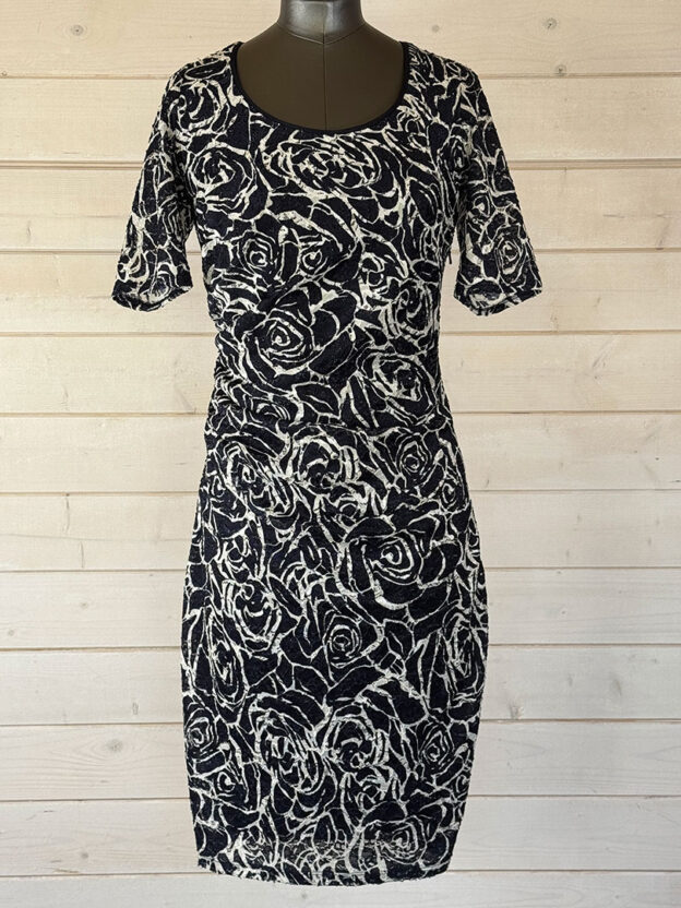 Reiss Navy & White Floral Dress Size 14