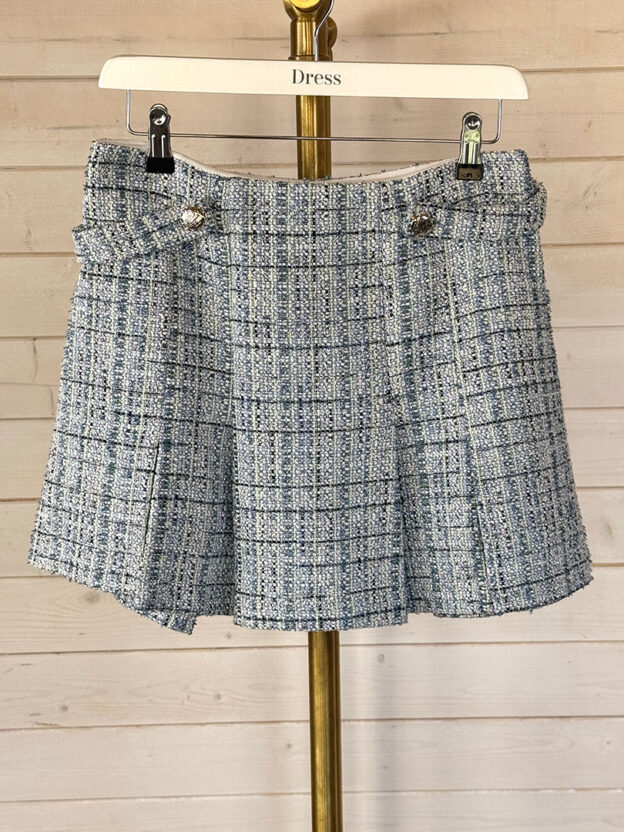 Pre-Owned Maje Blue Tweed Shorts Size 38 (UK 10)
