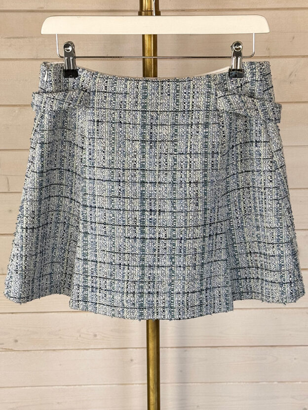 Pre-Owned Maje Blue Tweed Shorts Size 38 (UK 10) - Image 2