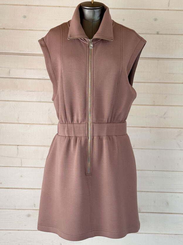 Pre-Owned Varley Taupe Rosannah Dress Size M