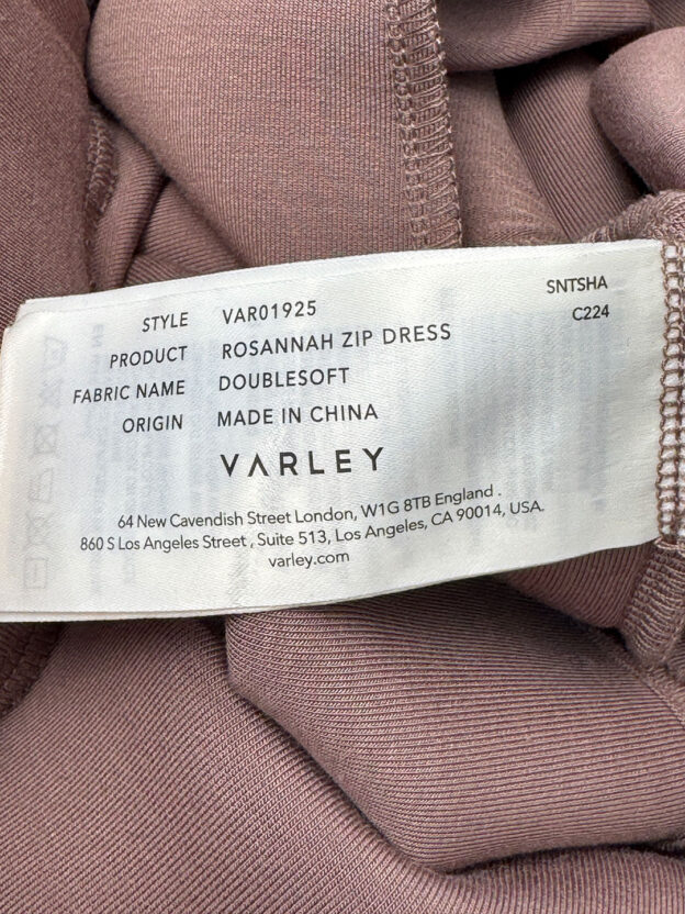 Pre-Owned Varley Taupe Rosannah Dress Size M - Image 4