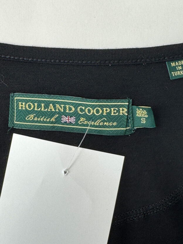 Holland Cooper Long Sleeved Tee With Gold Buttons Size S - Image 3