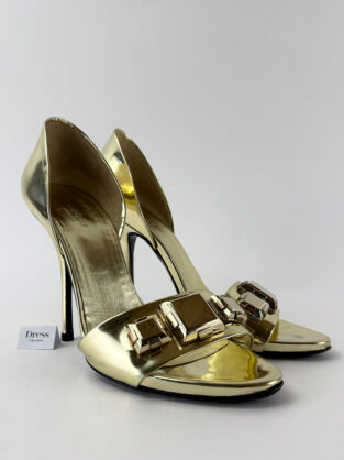 Gucci Gold Heels Size 39 (8B UK 6)