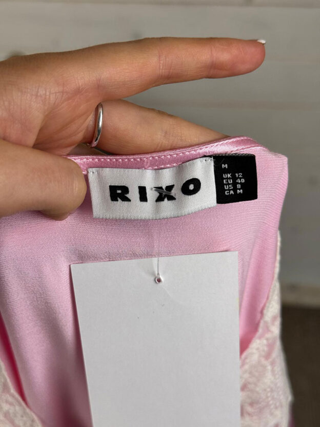 Rixo Pink Maxi Dress Size 12... - Image 4