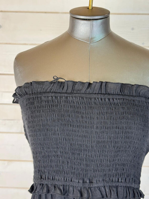 Pia Rossini Black Strapless Lace Dress Size S-M - Image 3