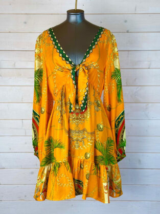 Camilla Orange Dancing With The Bulls Spanish Dress Size L