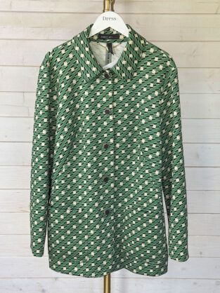 Marc Cain Green Patterned Jacket Size N5 (UK 16)