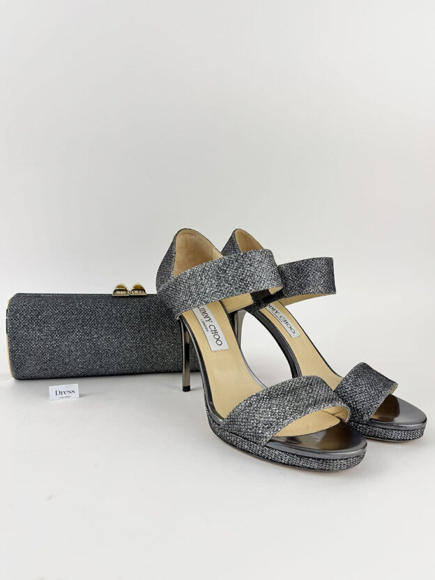 Jimmy Choo Silver Heels Size 39 (UK 6) - Image 6