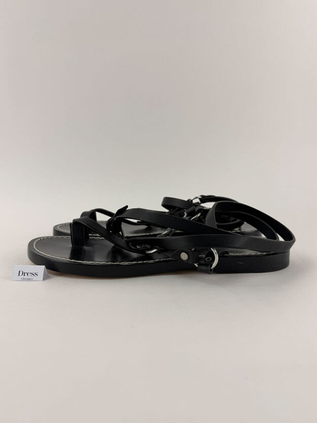 Isabel Marant Black Sandals Size 38 (UK 5) - Image 3