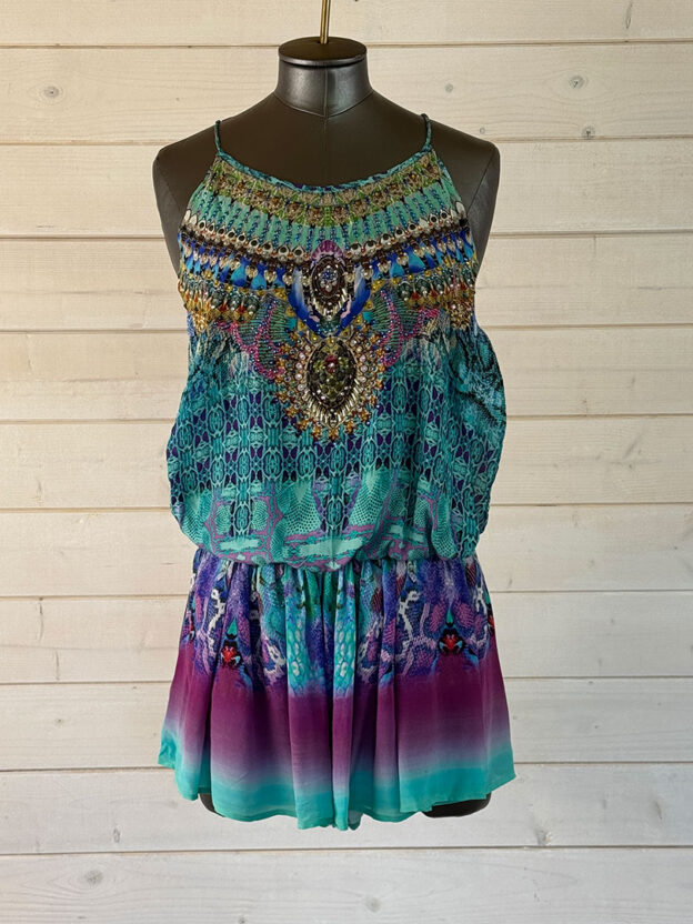 Camilla Multicoloured Sequin Playsuit Size 1 (UK small 8)