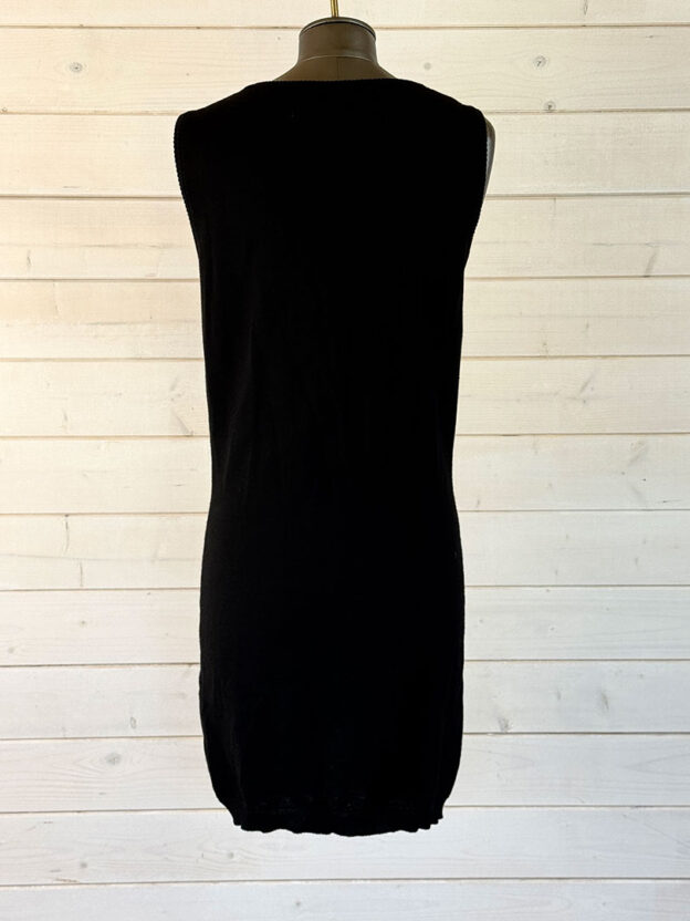 Moschino Couture Black Wool Knit Dress Size XS - Image 2