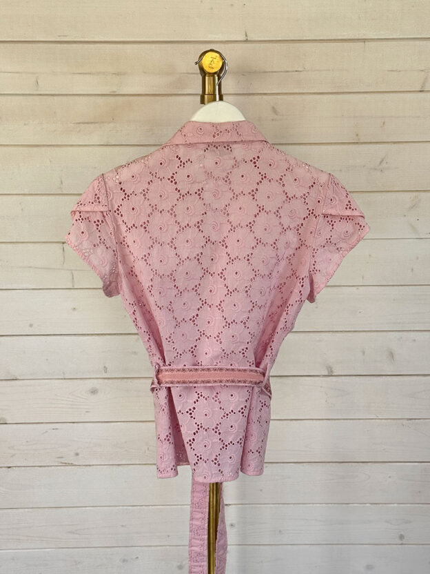 Karen Millen Pink Floral Blouse Size UK 10 - Image 2