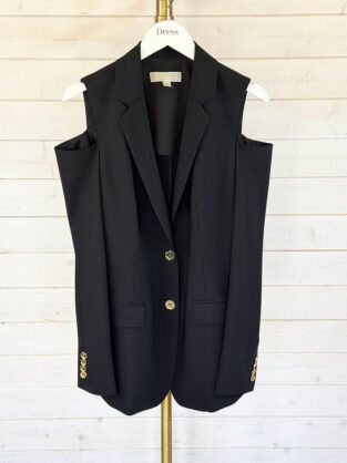 Michael Kors Black Cut Out Blazer Size 0 (UK 6)
