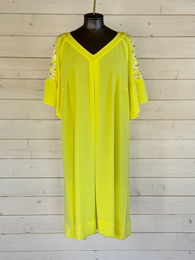 Laurel Neon Yellow Dress Size 38 (UK 10)