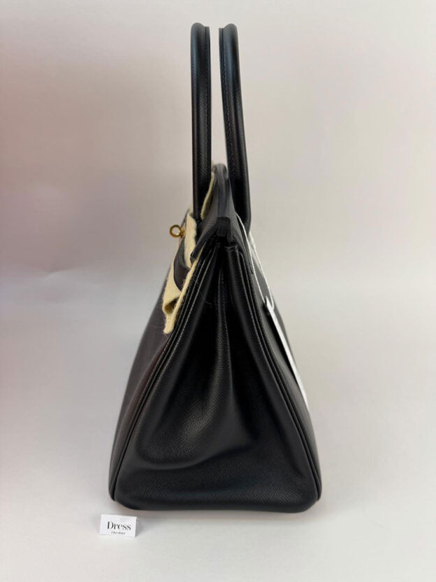 Hermes Birkin 30 Black Epsom Gold Hardware - Image 2