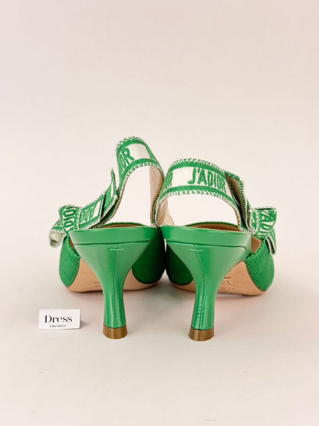 Pre-Owned Dior J'Adore Green Kitten Heels Size 35.5 (UK 2.5) - Image 4